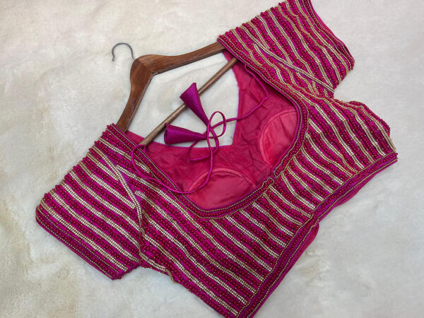 Zardozi Handmade Work Blouses |b15 - Image 2