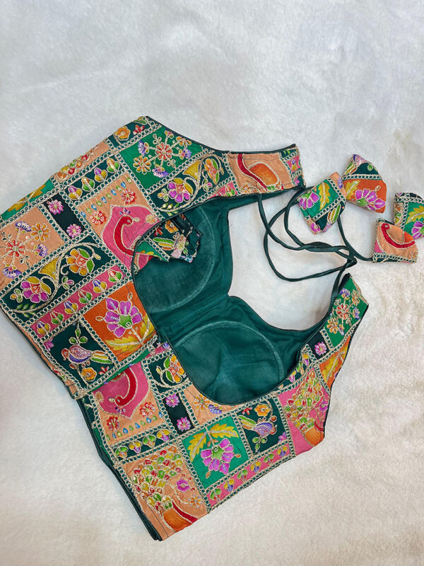 Padded Blouse with Heavy Embroidery Work |b29 - Image 2