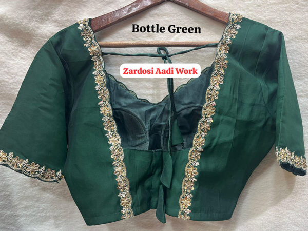 Zardozi Handmade Work Blouse |b12 - Image 2