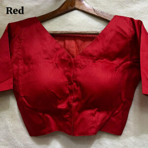 Plain Cotton Silk Blouse | b7