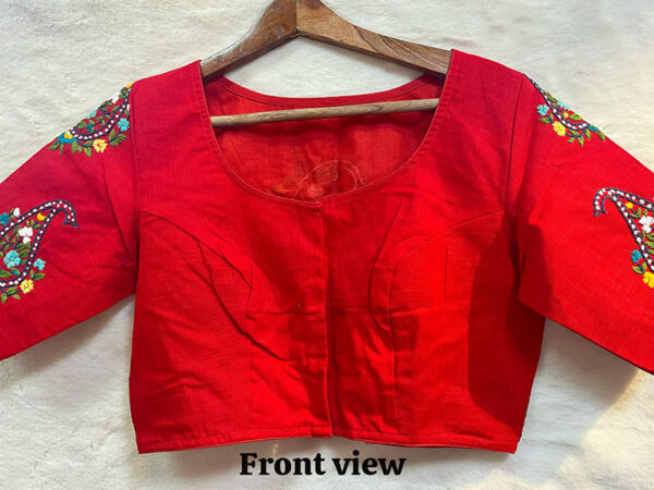 Hand Kutch Work Blouse - Cotton Fabric |b10 - Image 2