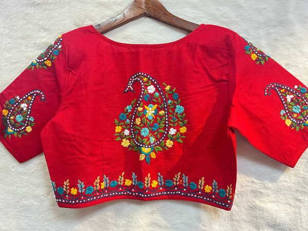 Hand Kutch Work Blouse - Cotton Fabric |b10
