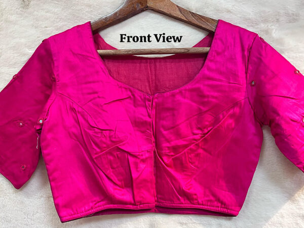 Elegant Mirror Work Blouse | b2 - Image 2