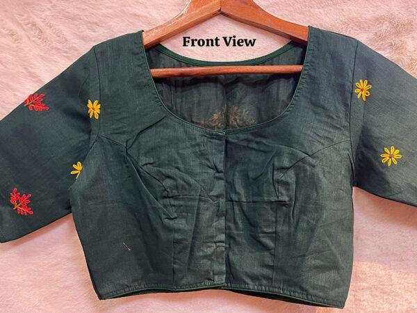 Hand Kutch Work Blouse Material |b7 - Image 2