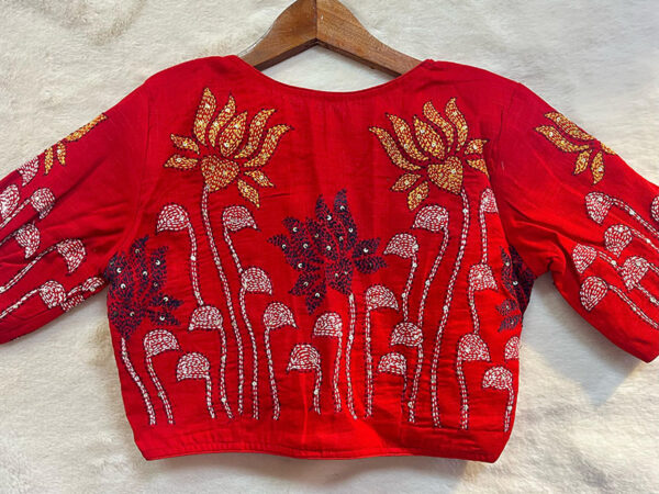 Hand Kutch Work Blouse Material |b5