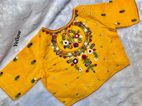 Hand Kutch Work Blouse Material |b3