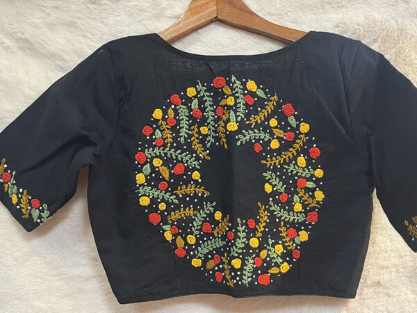 Hand Kutch Work Cotton Blouse  | b1