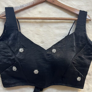 Stylish Sleeveless Stone and Pulse Embroidery Blouse | b2