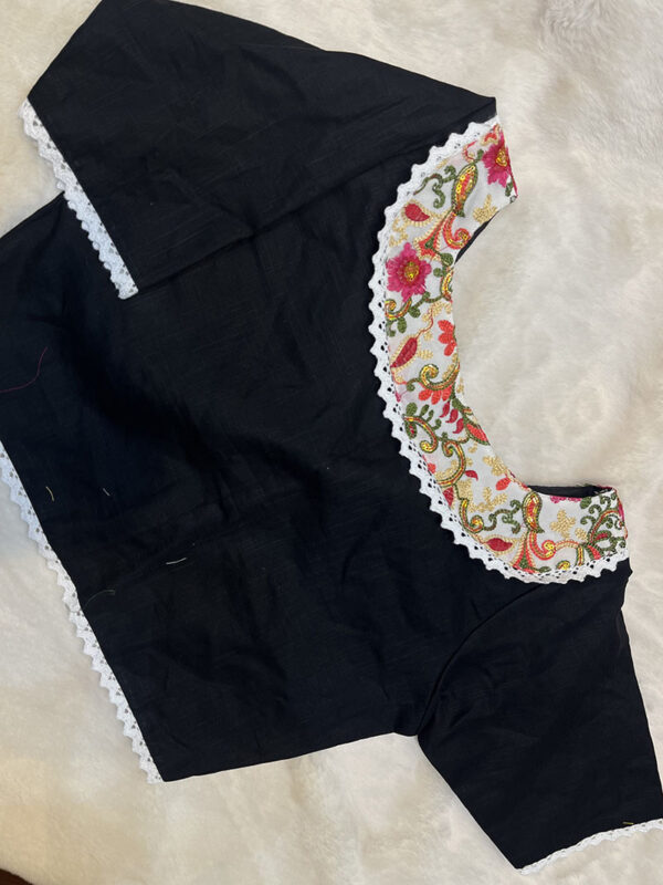 Baby Collar Embroidery Designed Blouse | b1 - Image 2