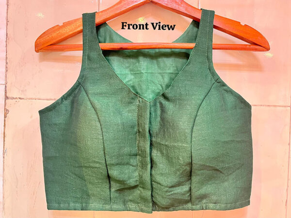 Hand Work Zardosi Halter Neck Silk Top |b17 - Image 2
