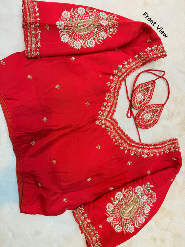 Elegant Pure Hand Work Zardosi Blouse |b20