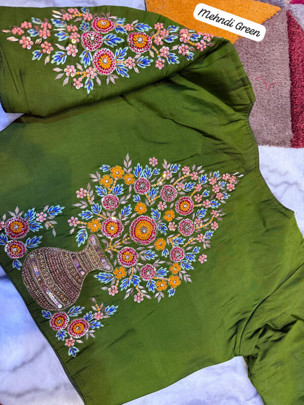 Zardosi Handwork Silk Dress |b22