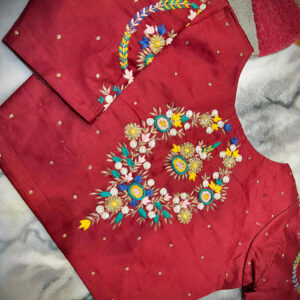 Elegant Hand Zardosi Work Cotton Silk |b25