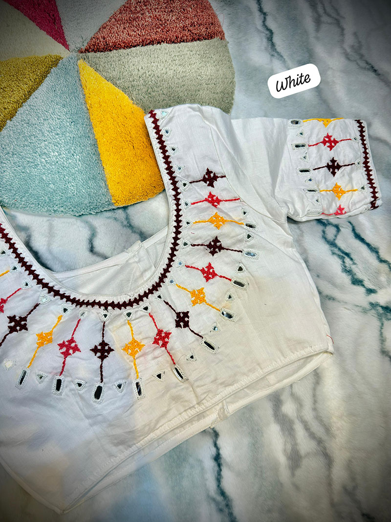 Handcrafted Cutch Work Blouse |b37