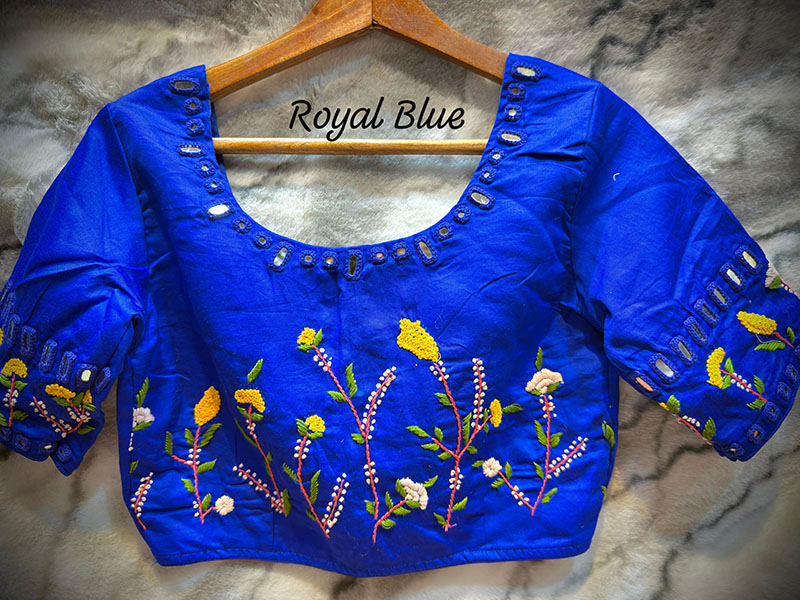 Elegant Mirror Work Blouse | b11