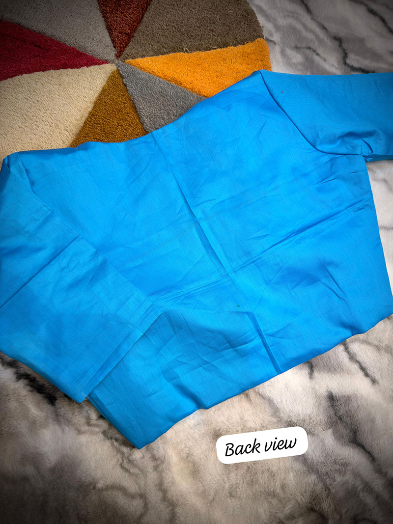 New Solid Colour Cotton Silk Blouse |b17 - Image 2