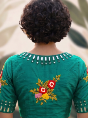 8 Mirror Embroidery Blouse