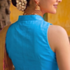 Skyblue Silk Blouse