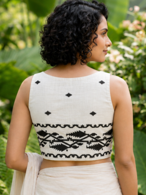 back36 (9) Ethnic Halter Blouse