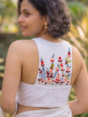White Katha Elegance