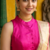 Pink  Cotton Silk Blouse
