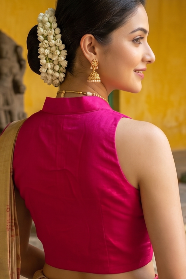 Pink  Cotton Silk Blouse