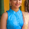 Skyblue Silk Blouse