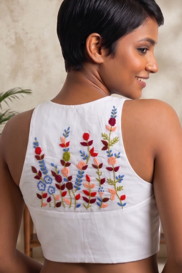 White Katha Elegance