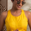 Chic Sleeveless Katha Blouse