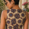 Ziplock Cotton Ajrak Blouse