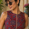 Ajrak Print Blouse